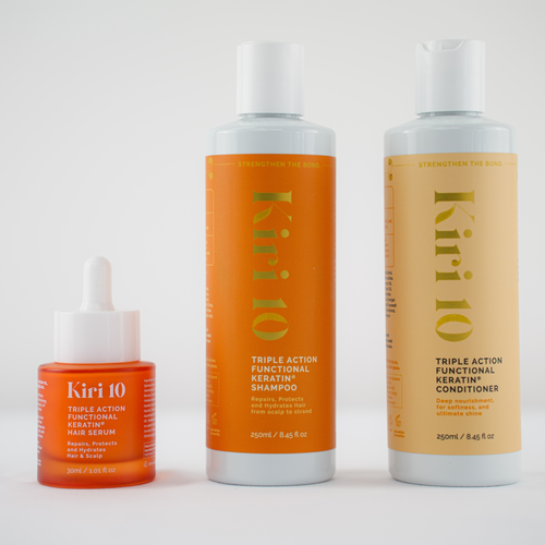 KIRICARE™ | Keratin Shampoo, Conditioner & Serum Trio